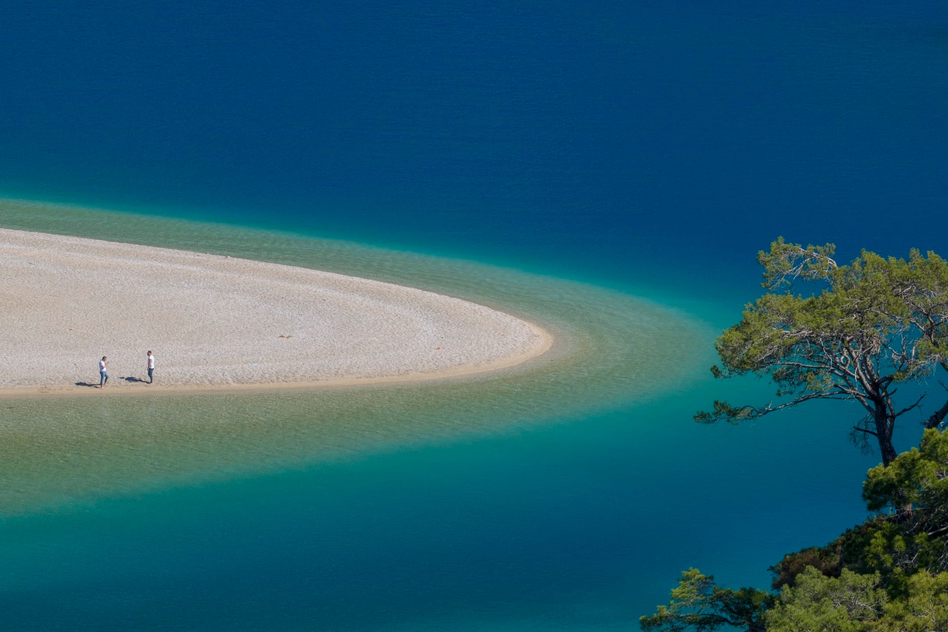 Fethiye Ölüdeniz lagoon and turquoise sea